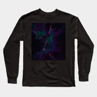 Black Panther Art - Glowing Edges 215 Long Sleeve T-Shirt